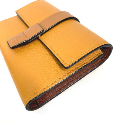 Loewe Trifold Wallet, Yellow, Leather, wallet