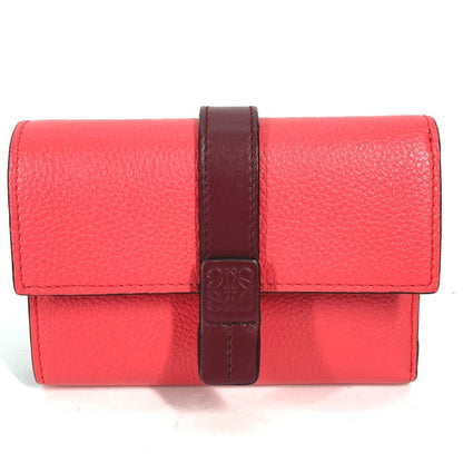 Loewe Trifold Wallet, Pink, Leather, wallet