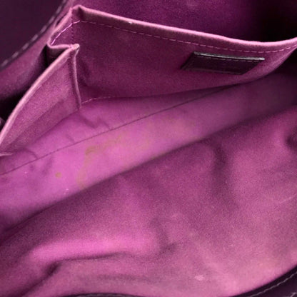 Louis Vuitton Passy, Purple, Leather, handbag