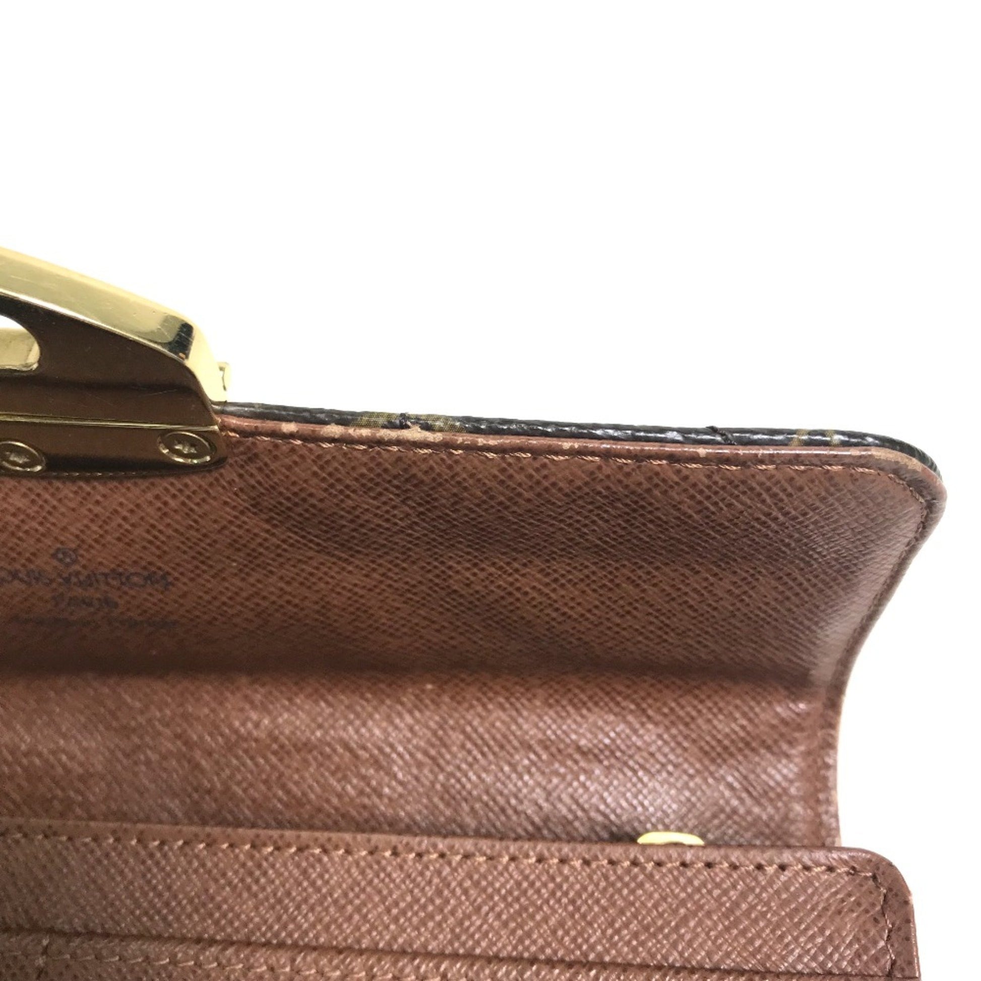 Louis Vuitton Sarah, Brown, Canvas, wallet