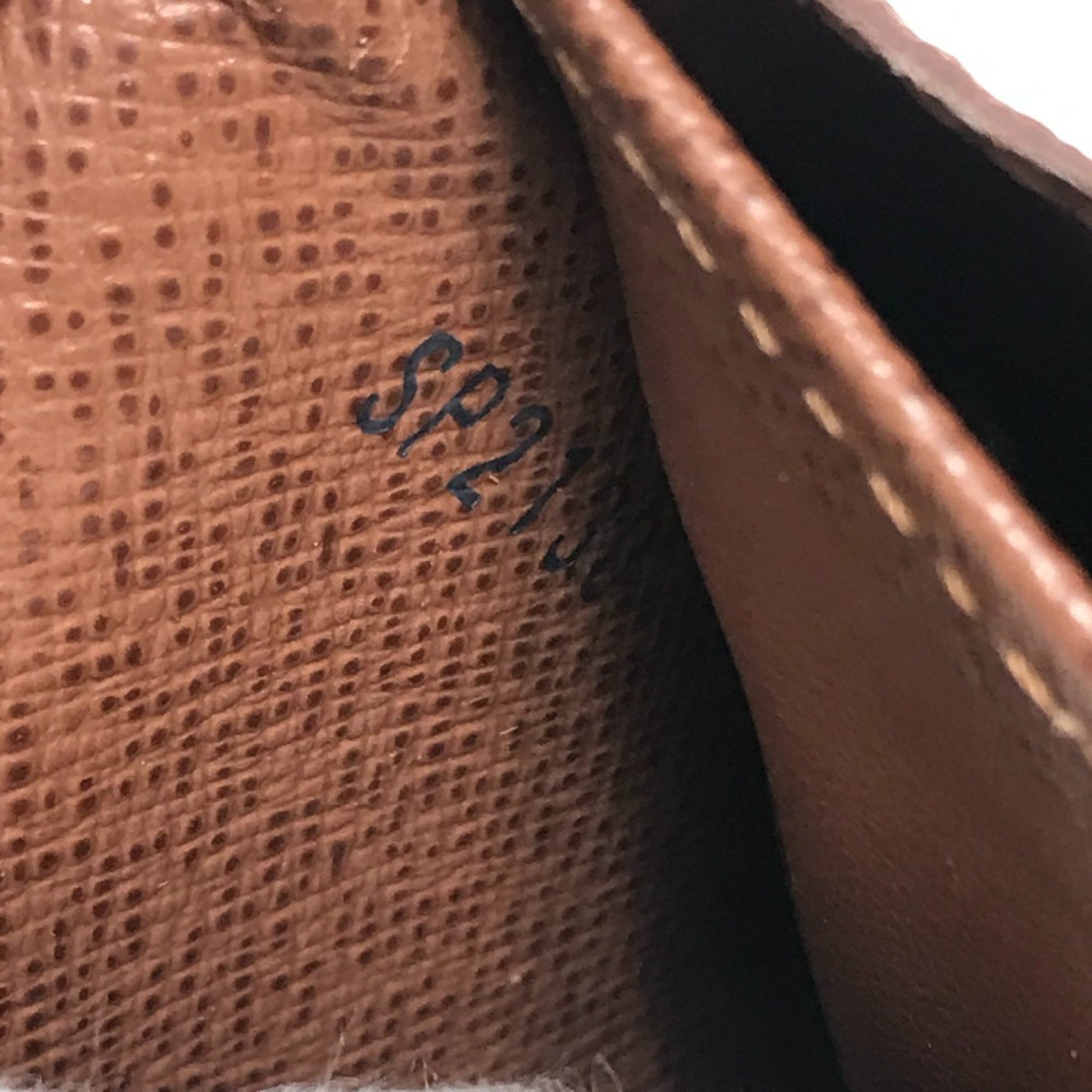 Louis Vuitton Sarah, Brown, Canvas, wallet