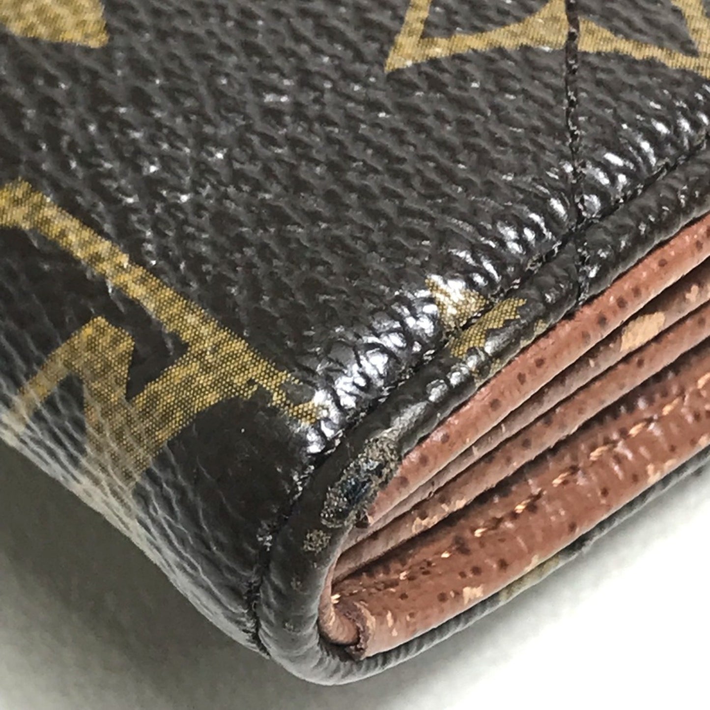 Louis Vuitton Sarah, Brown, Canvas, wallet
