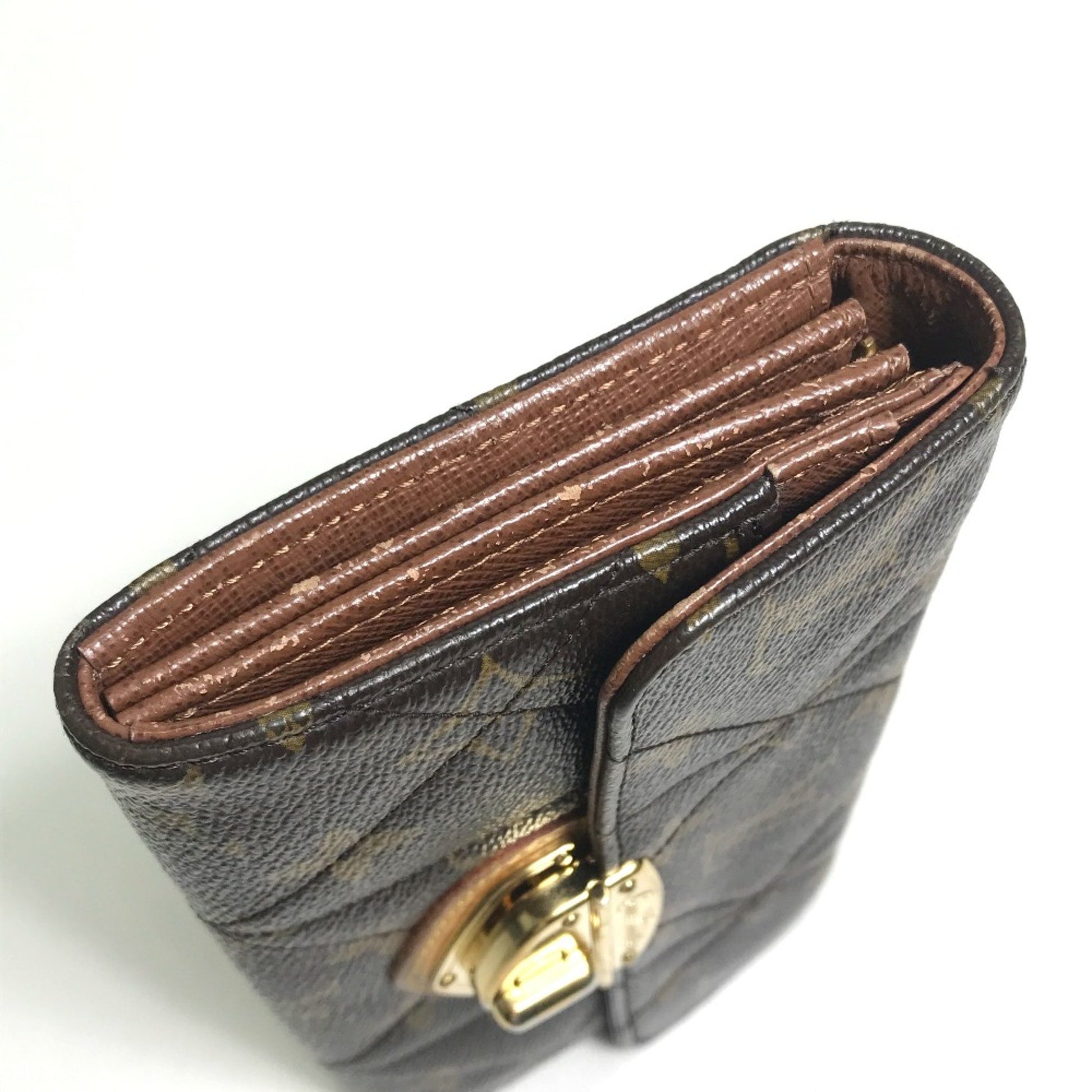 Louis Vuitton Sarah, Brown, Canvas, wallet