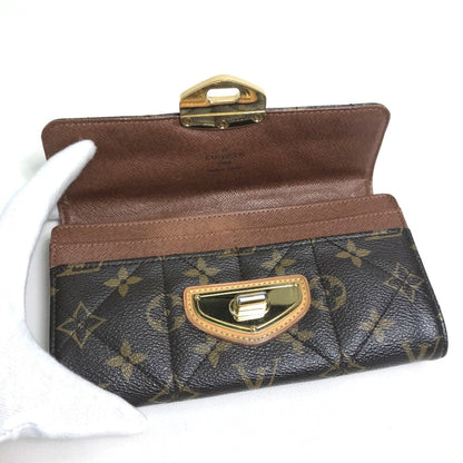 Louis Vuitton Sarah, Brown, Canvas, wallet
