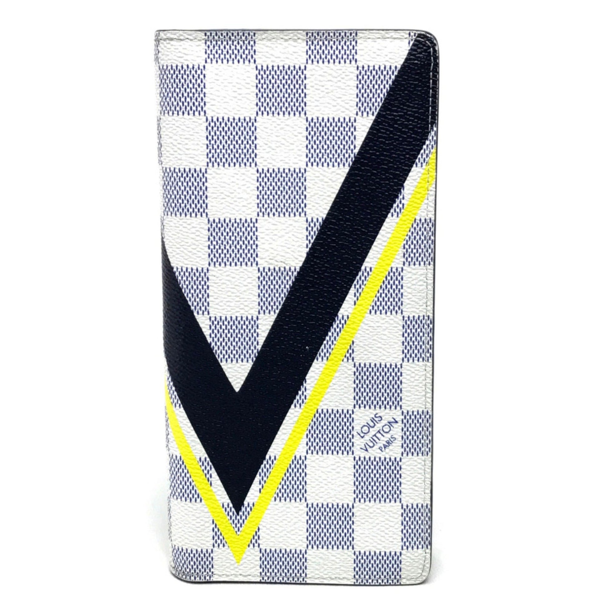 Louis Vuitton America's Cup, White, Canvas, wallet