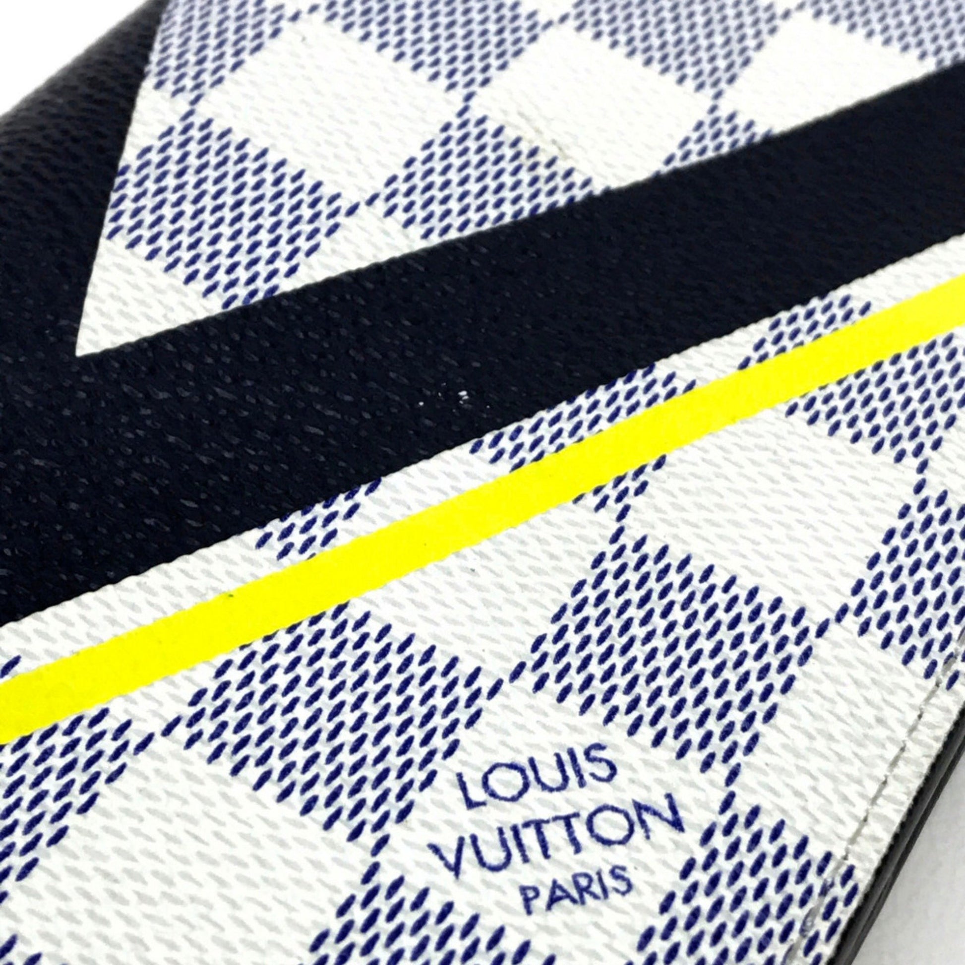 Louis Vuitton America's Cup, White, Canvas, wallet