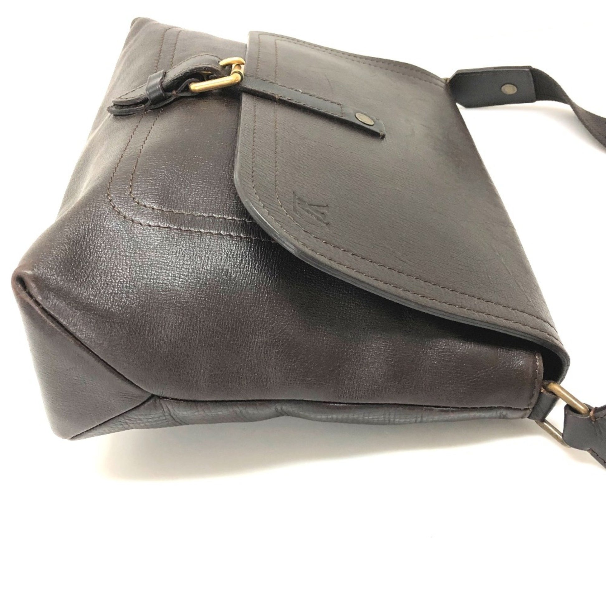 Louis Vuitton Utah, Brown, Leather, shoulder