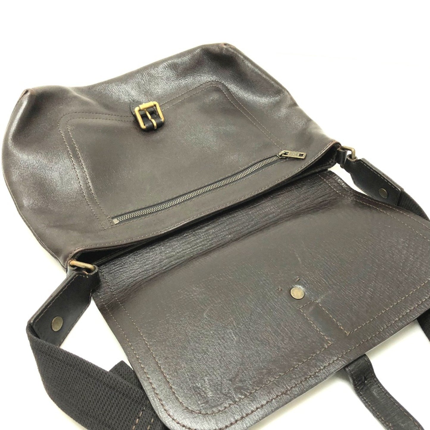 Louis Vuitton Utah, Brown, Leather, shoulder