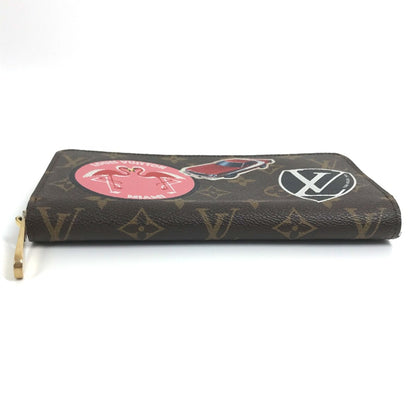 Louis Vuitton Portefeuille zippy, Brown, Canvas, wallet
