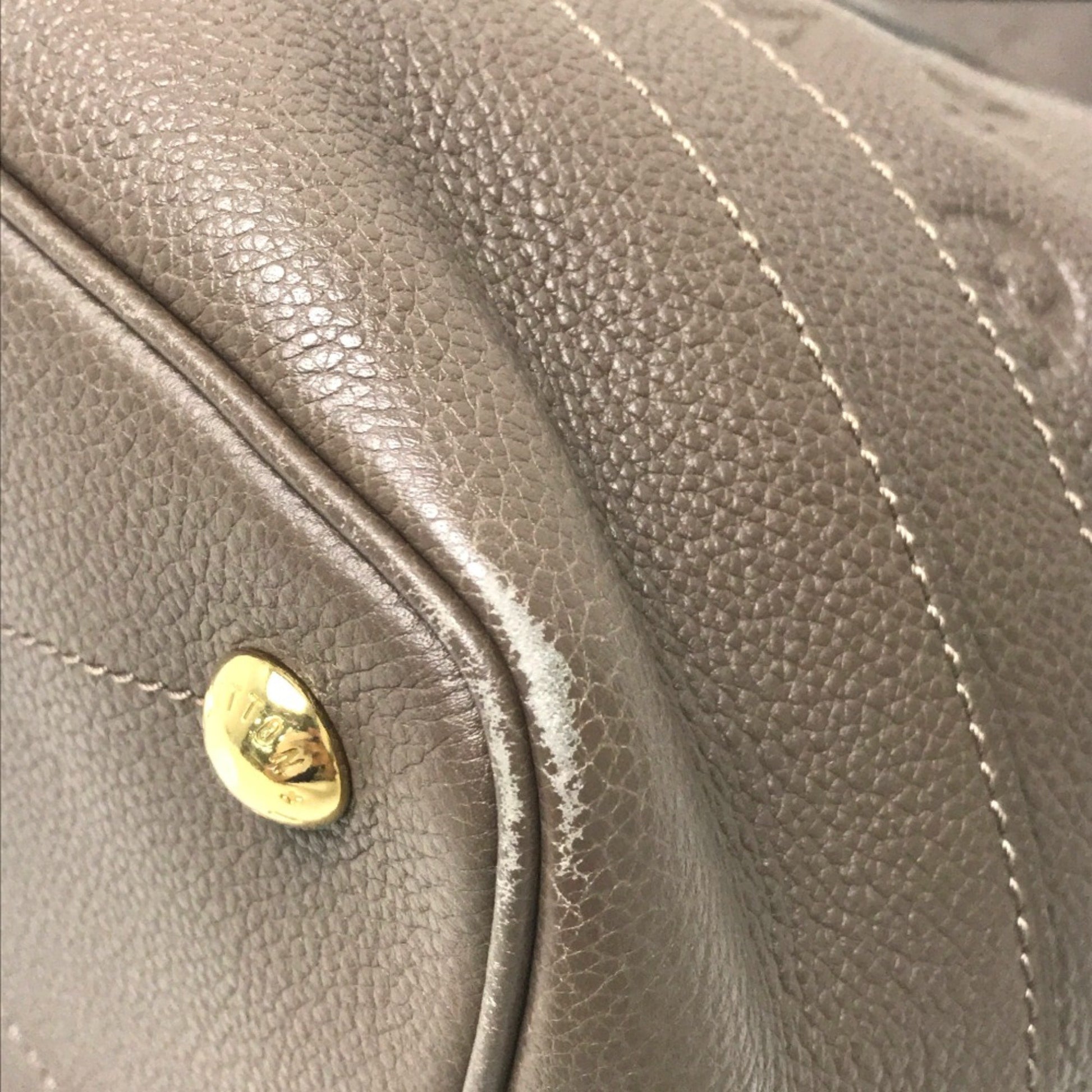 Louis Vuitton Citadine, Brown, Leather, tote