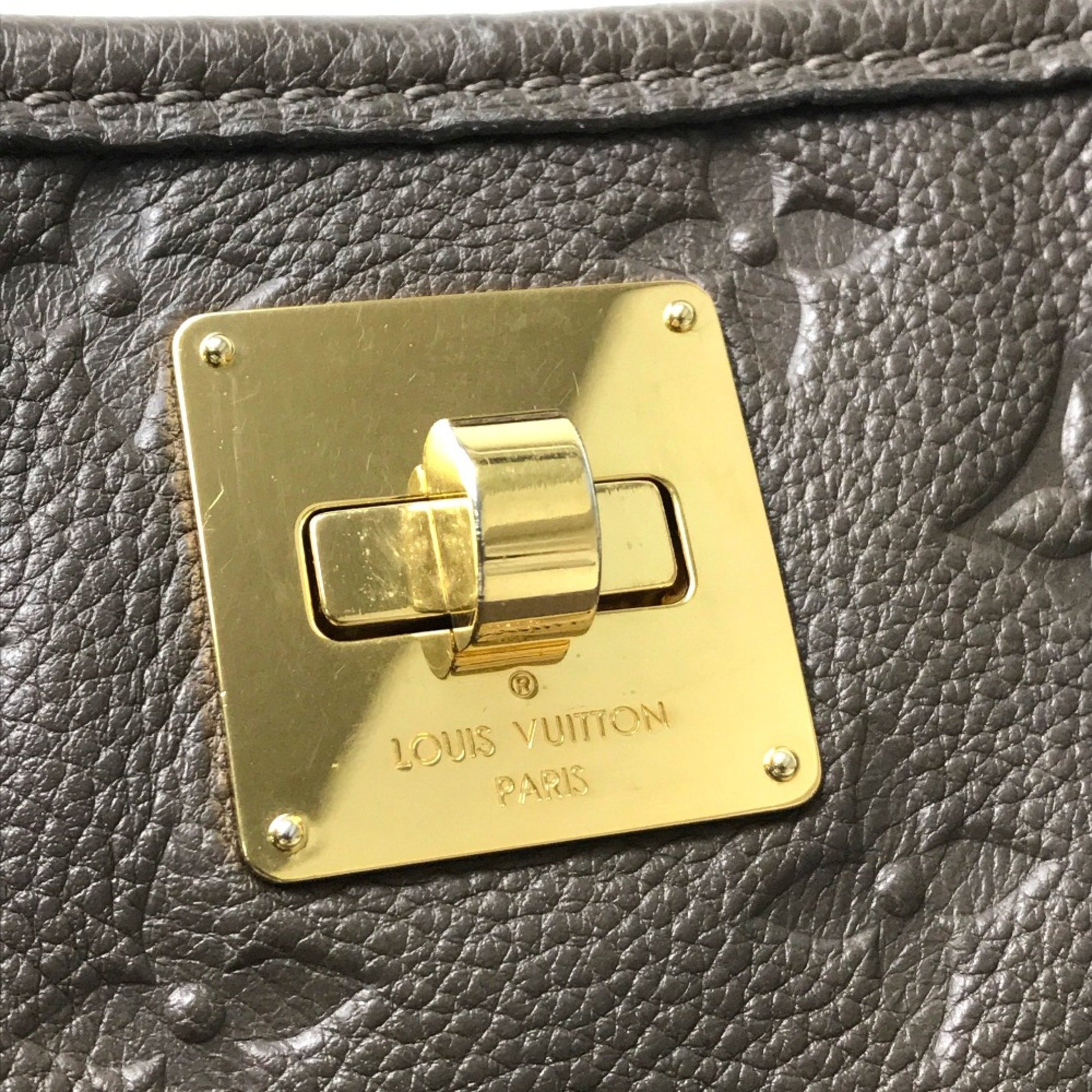 Louis Vuitton Citadine, Brown, Leather, tote