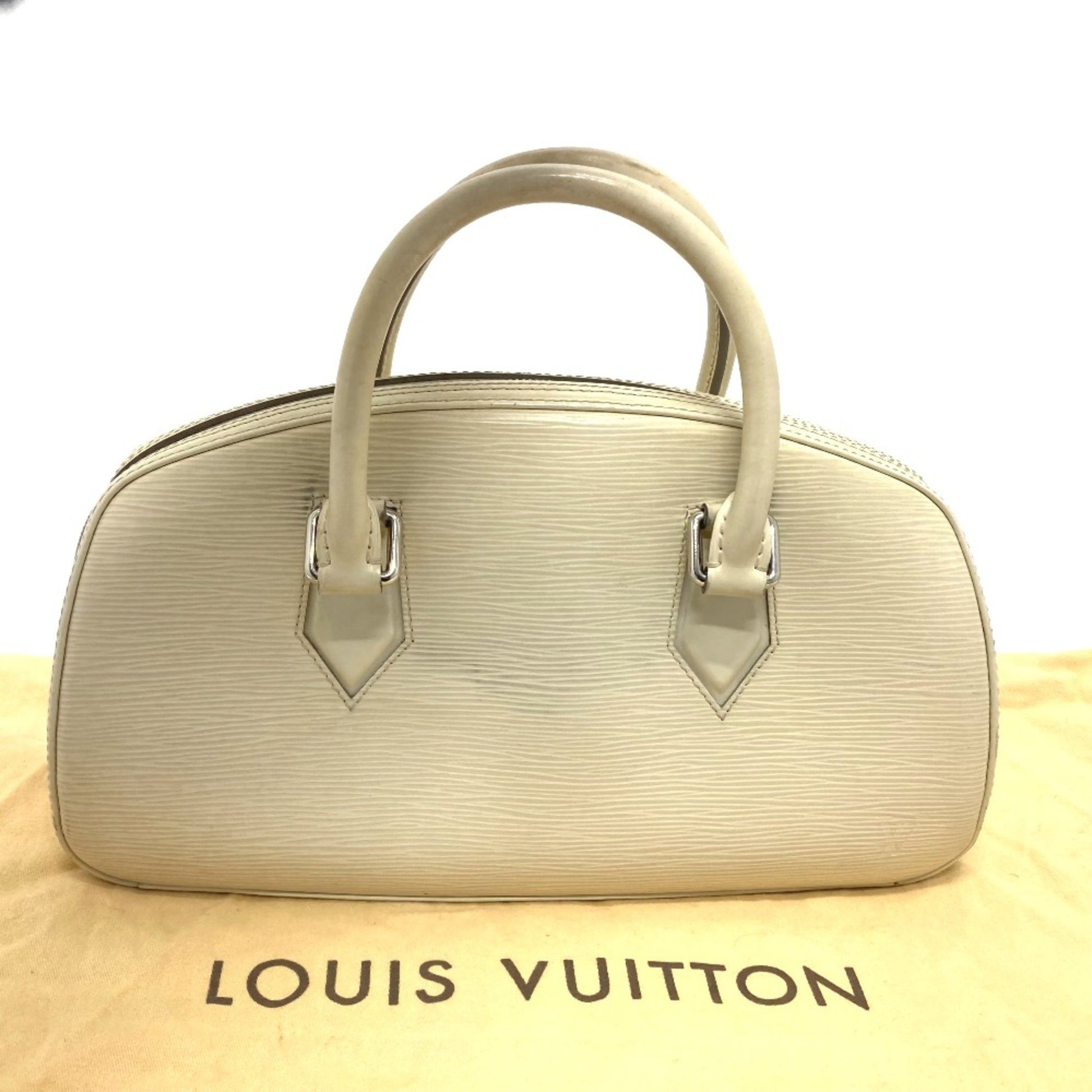 Louis Vuitton Jasmin, White, Leather, handbag