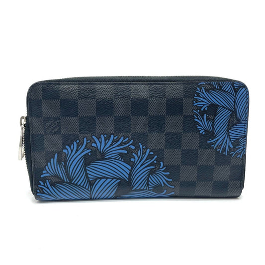 Louis Vuitton Zippy organizer, Black, Canvas, wallet