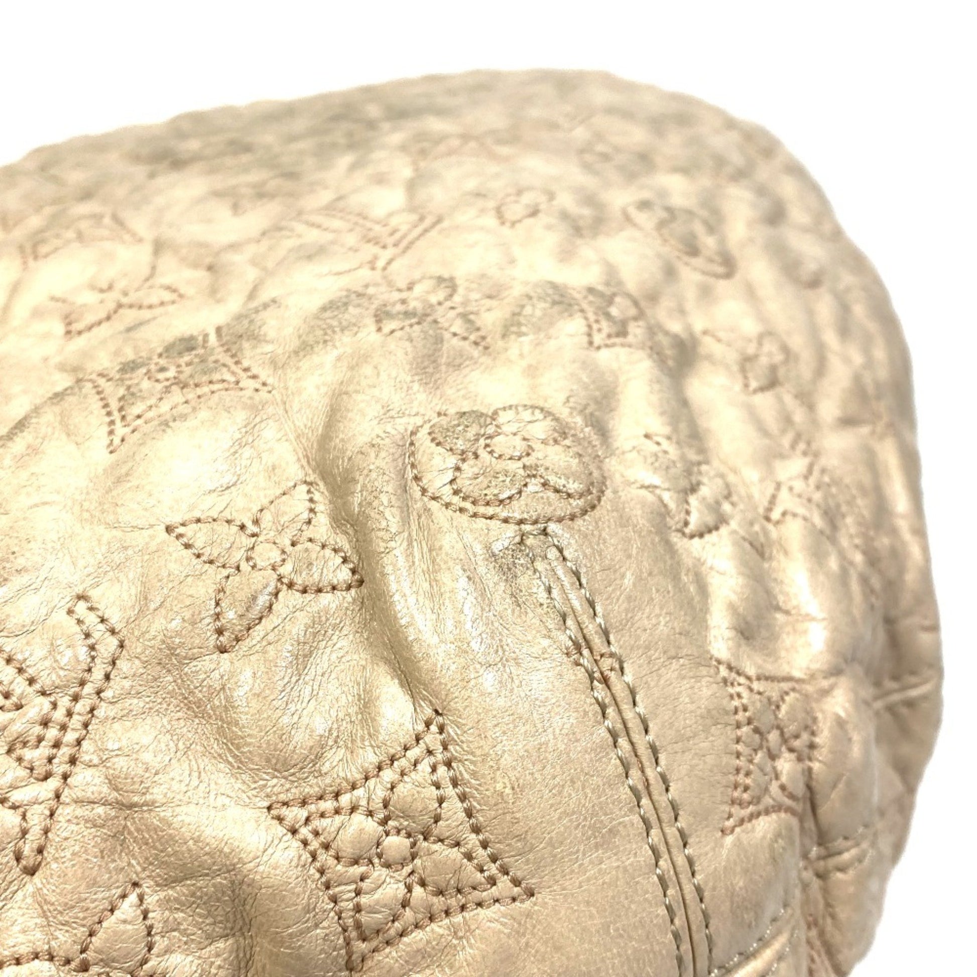 Louis Vuitton Olympe, Beige, Leather, shoulder