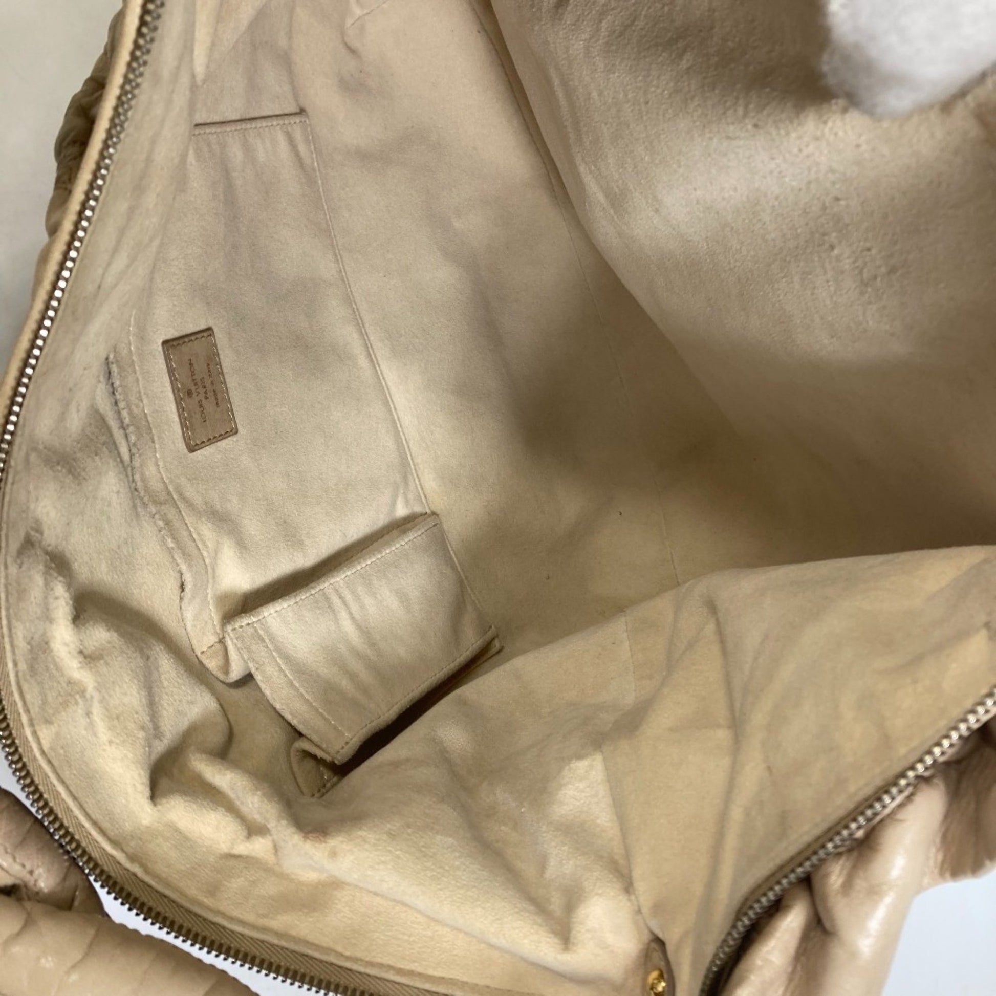 Louis Vuitton Olympe, Beige, Leather, shoulder