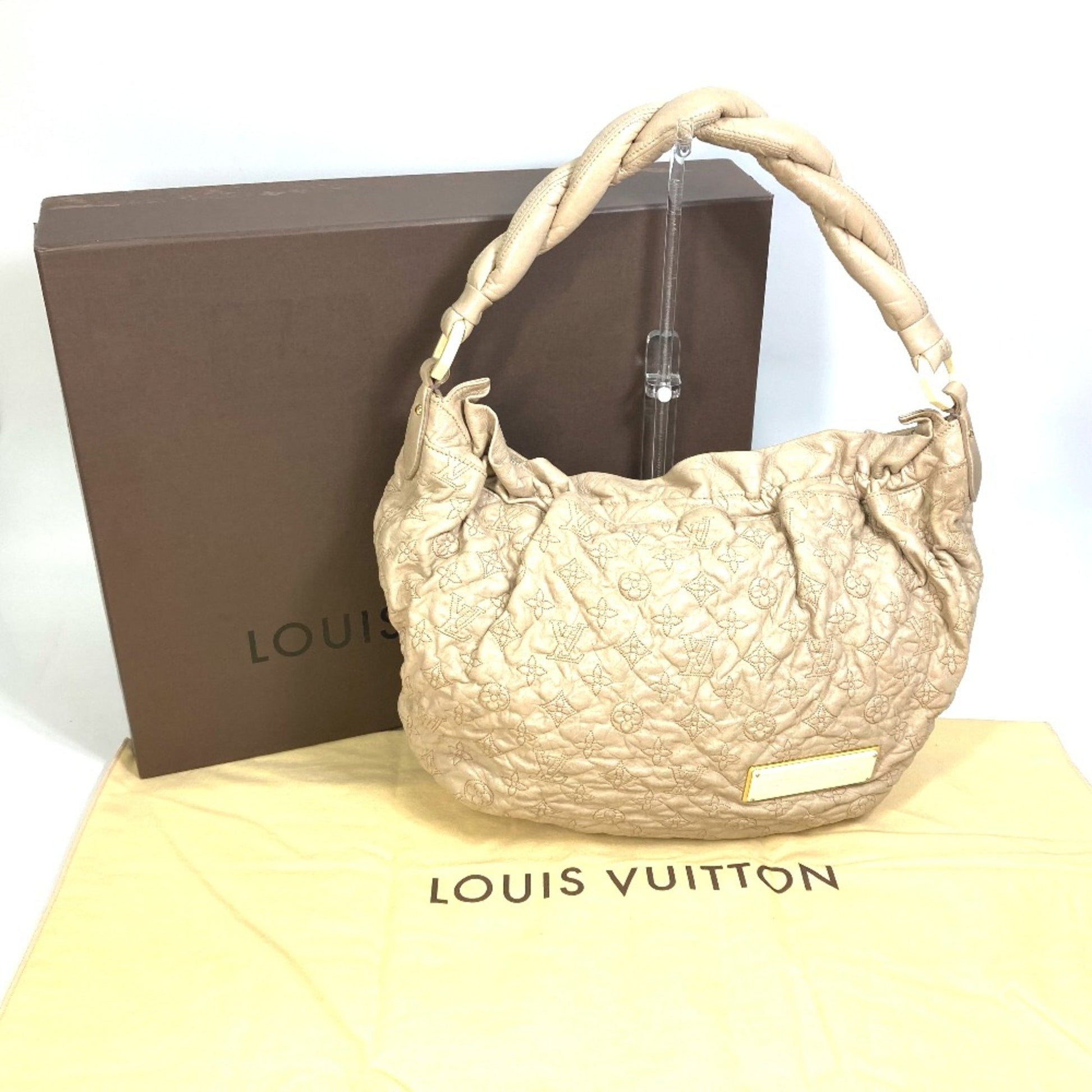 Louis Vuitton Olympe, Beige, Leather, shoulder