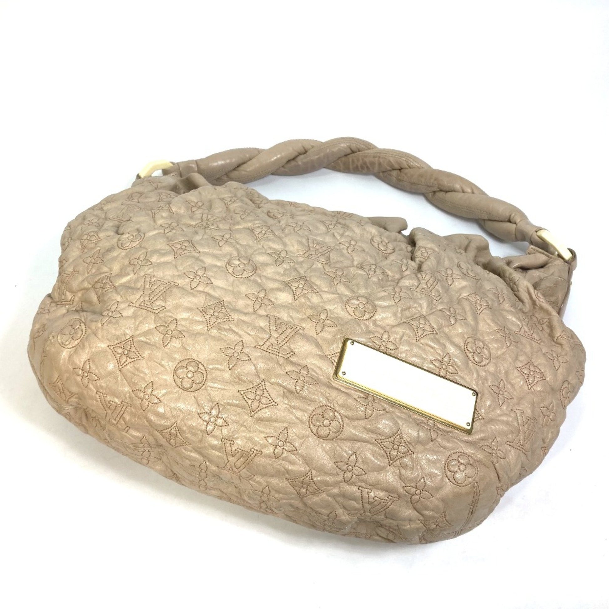 Louis Vuitton Olympe, Beige, Leather, shoulder