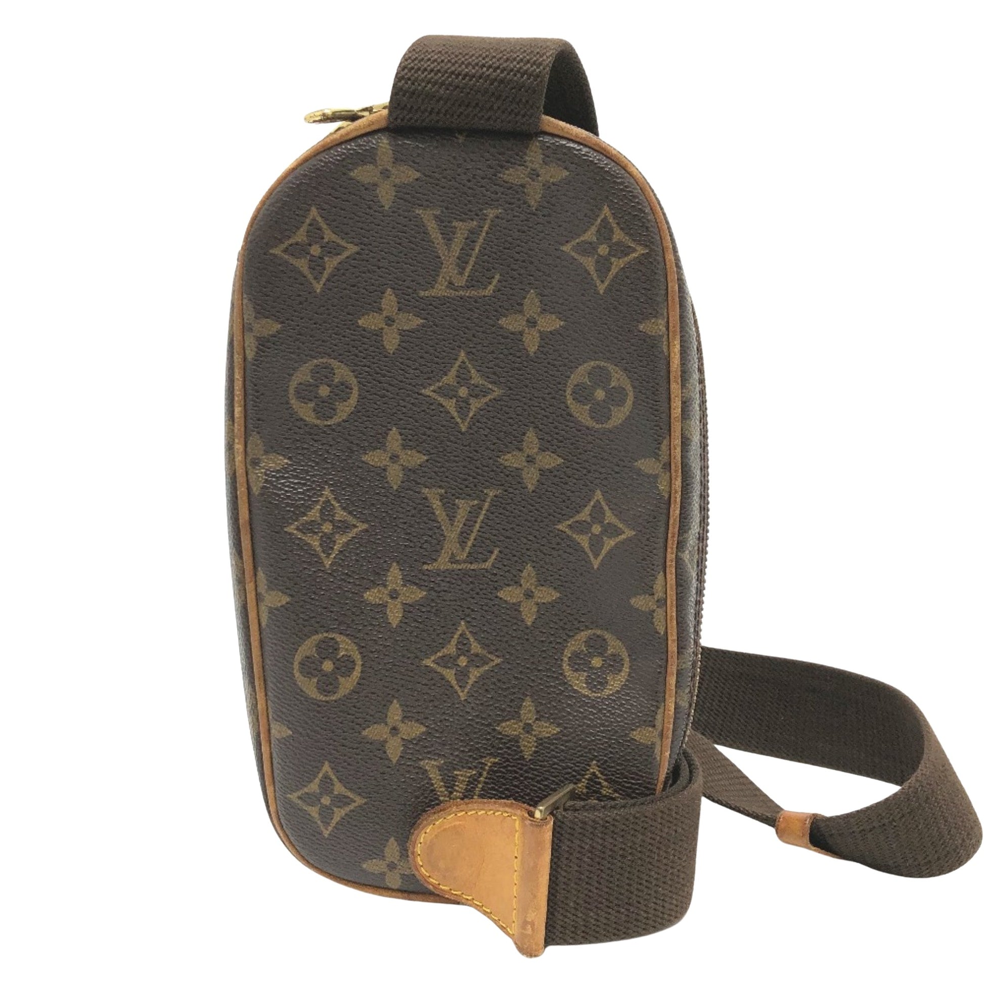 Louis Vuitton Gange, Brown, Canvas, shoulder