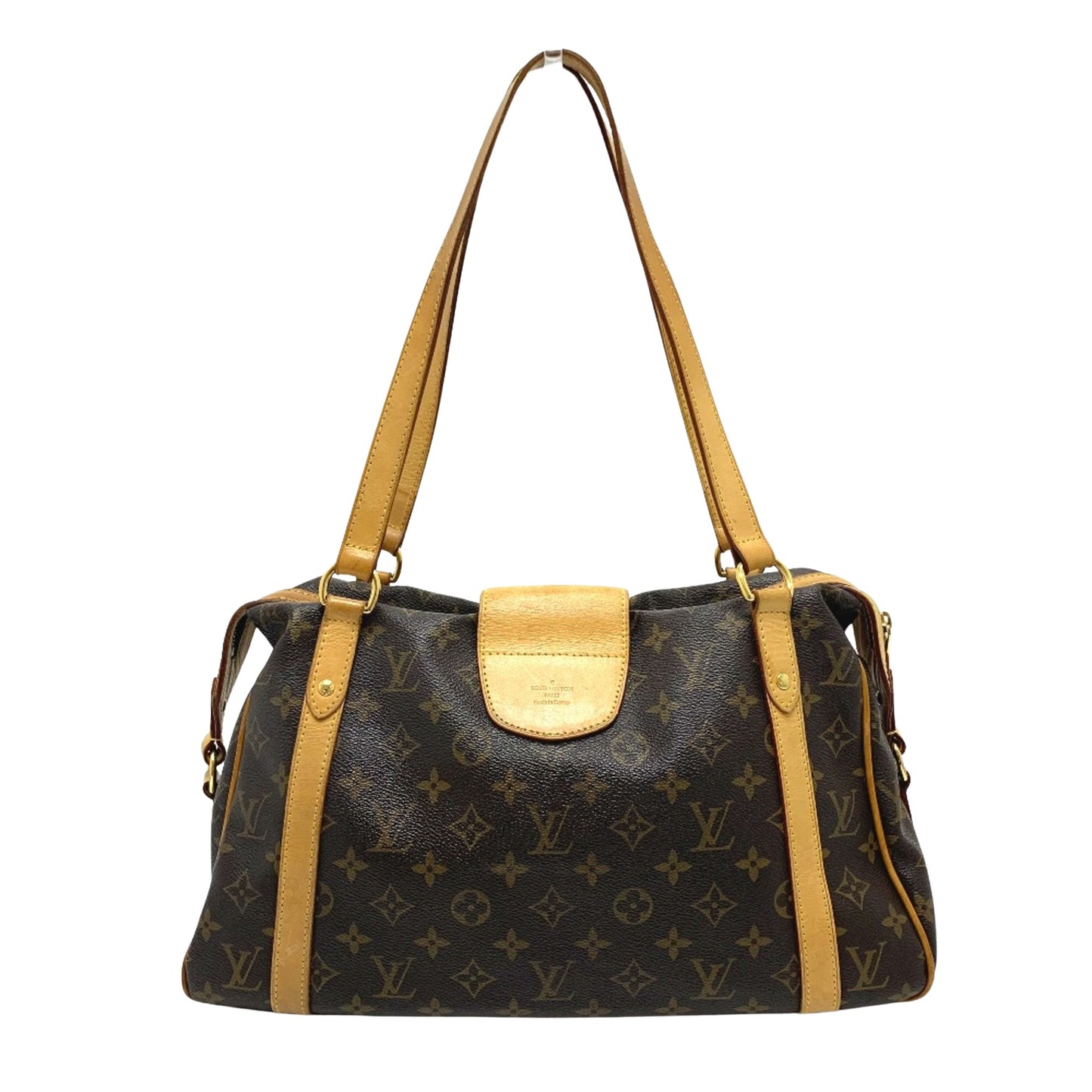 Louis Vuitton Stresa PM, Brown, Canvas, shoulder