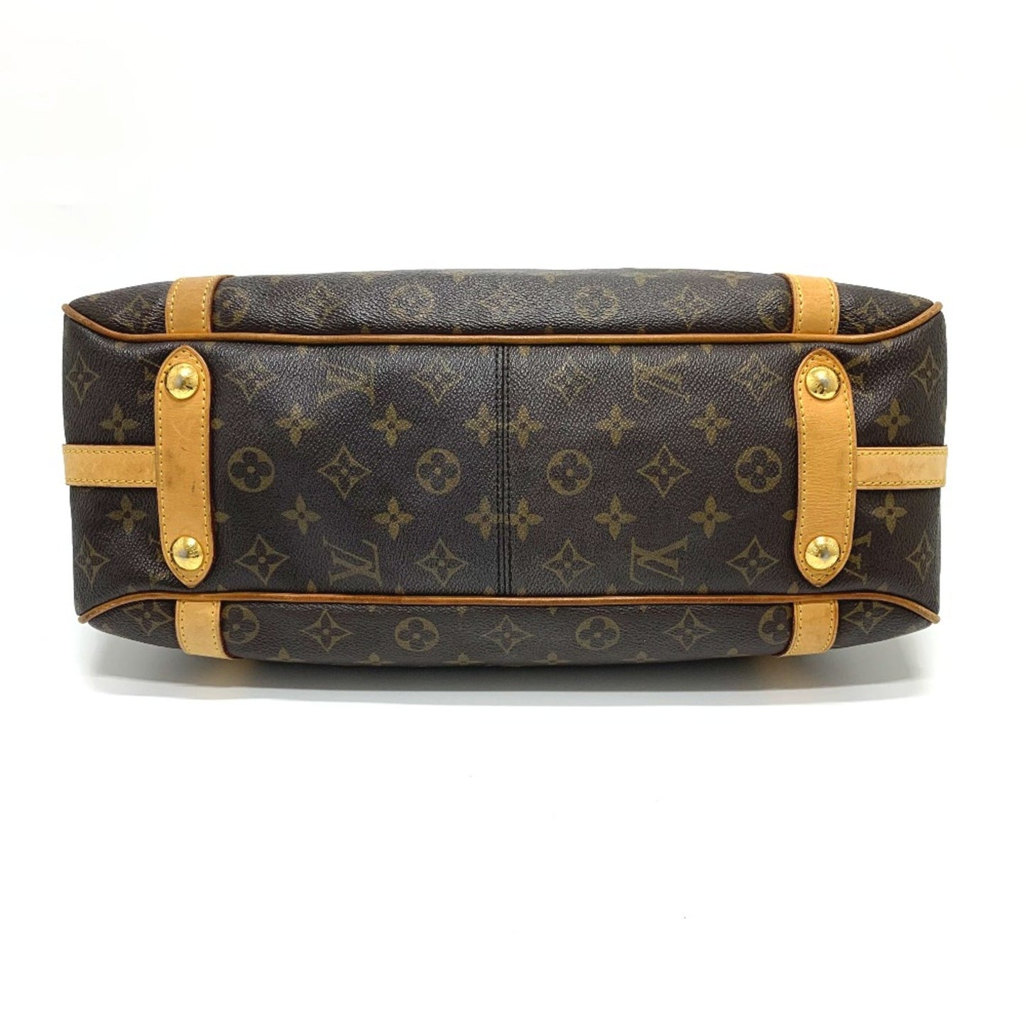 Louis Vuitton Stresa PM, Brown, Canvas, shoulder