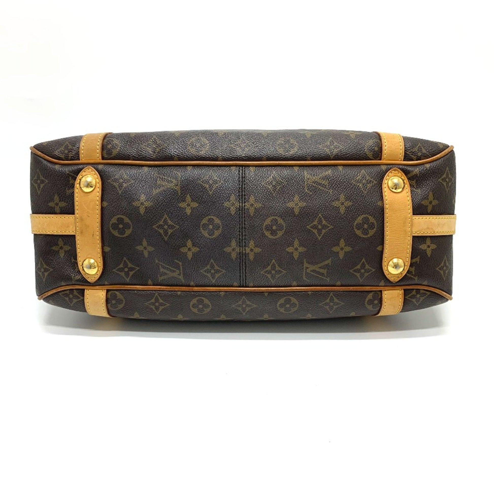 Louis Vuitton Stresa PM, Brown, Canvas, shoulder