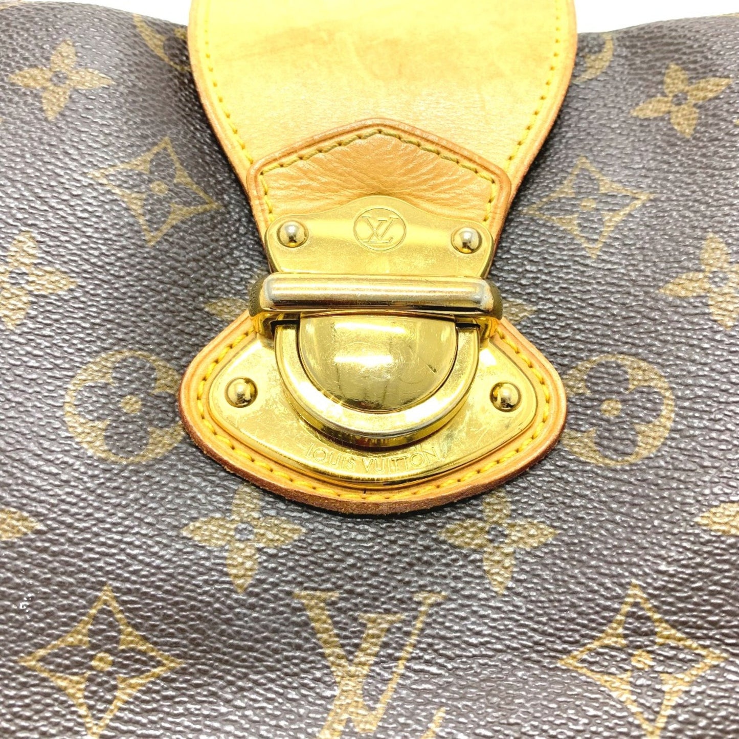 Louis Vuitton Stresa PM, Brown, Canvas, shoulder