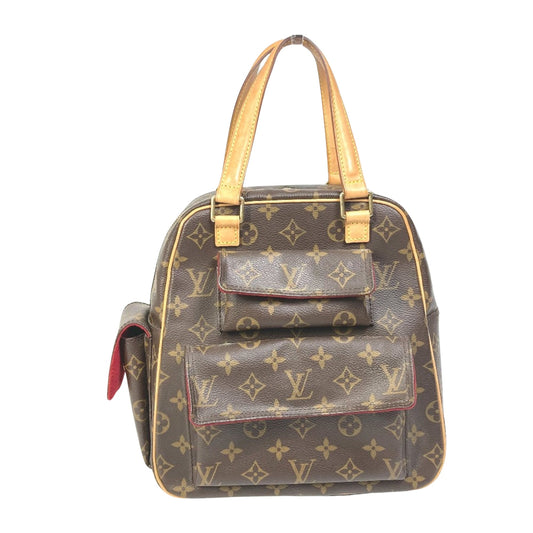Louis Vuitton Excentri cité, Brown, Canvas, handbag
