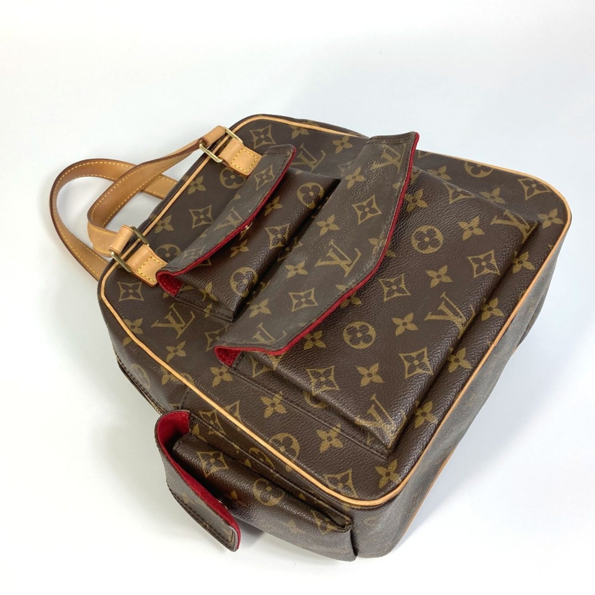 Louis Vuitton Excentri cité, Brown, Canvas, handbag