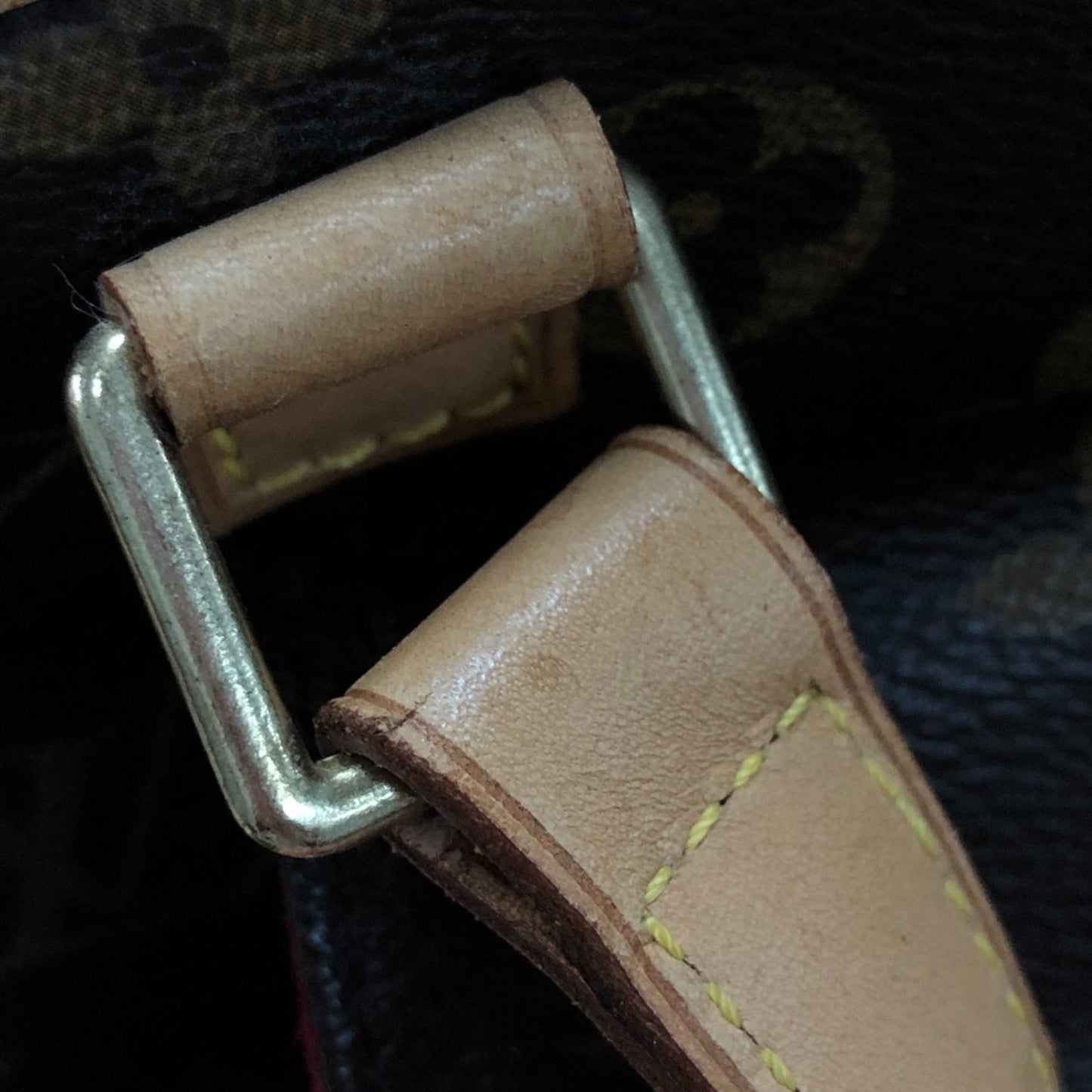 Louis Vuitton Excentri cité, Brown, Canvas, handbag