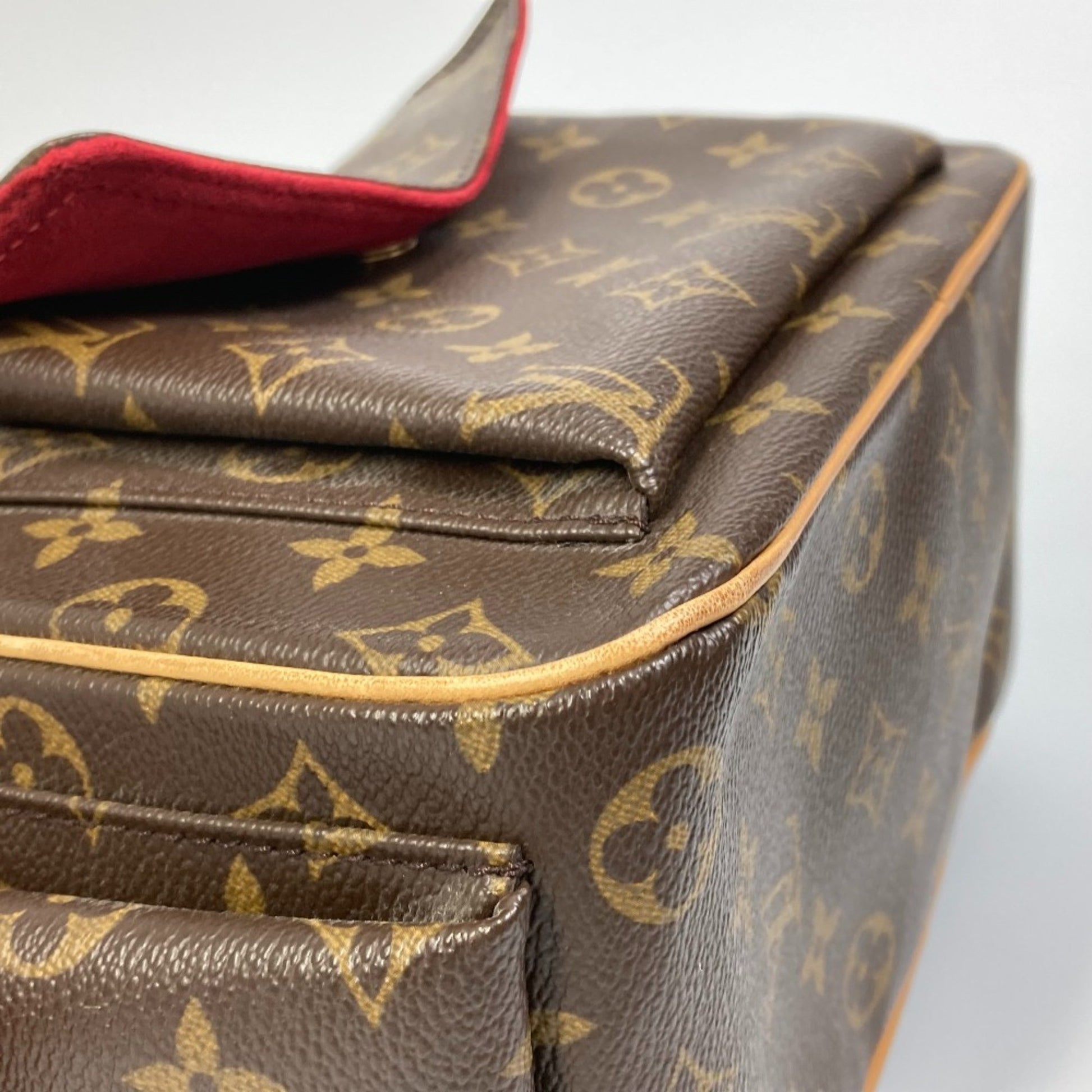 Louis Vuitton Excentri cité, Brown, Canvas, handbag