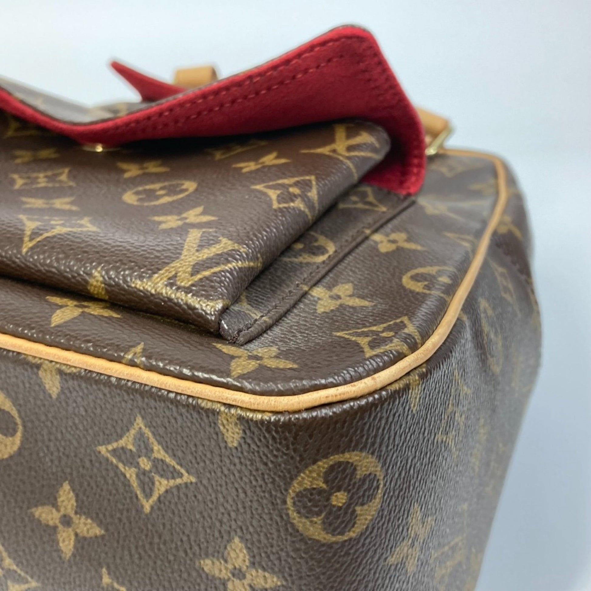 Louis Vuitton Excentri cité, Brown, Canvas, handbag