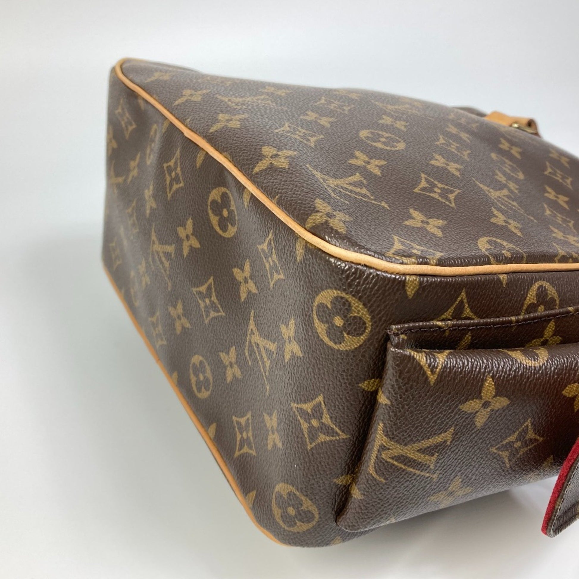 Louis Vuitton Excentri cité, Brown, Canvas, handbag