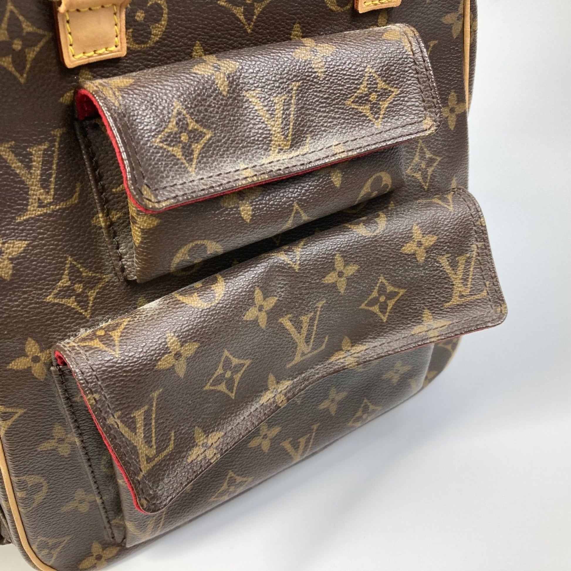 Louis Vuitton Excentri cité, Brown, Canvas, handbag