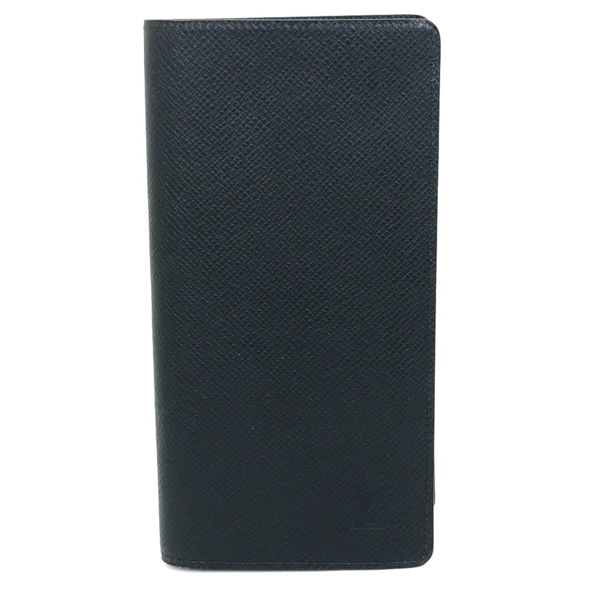 Louis Vuitton Brazza, Navy, Leather, wallet