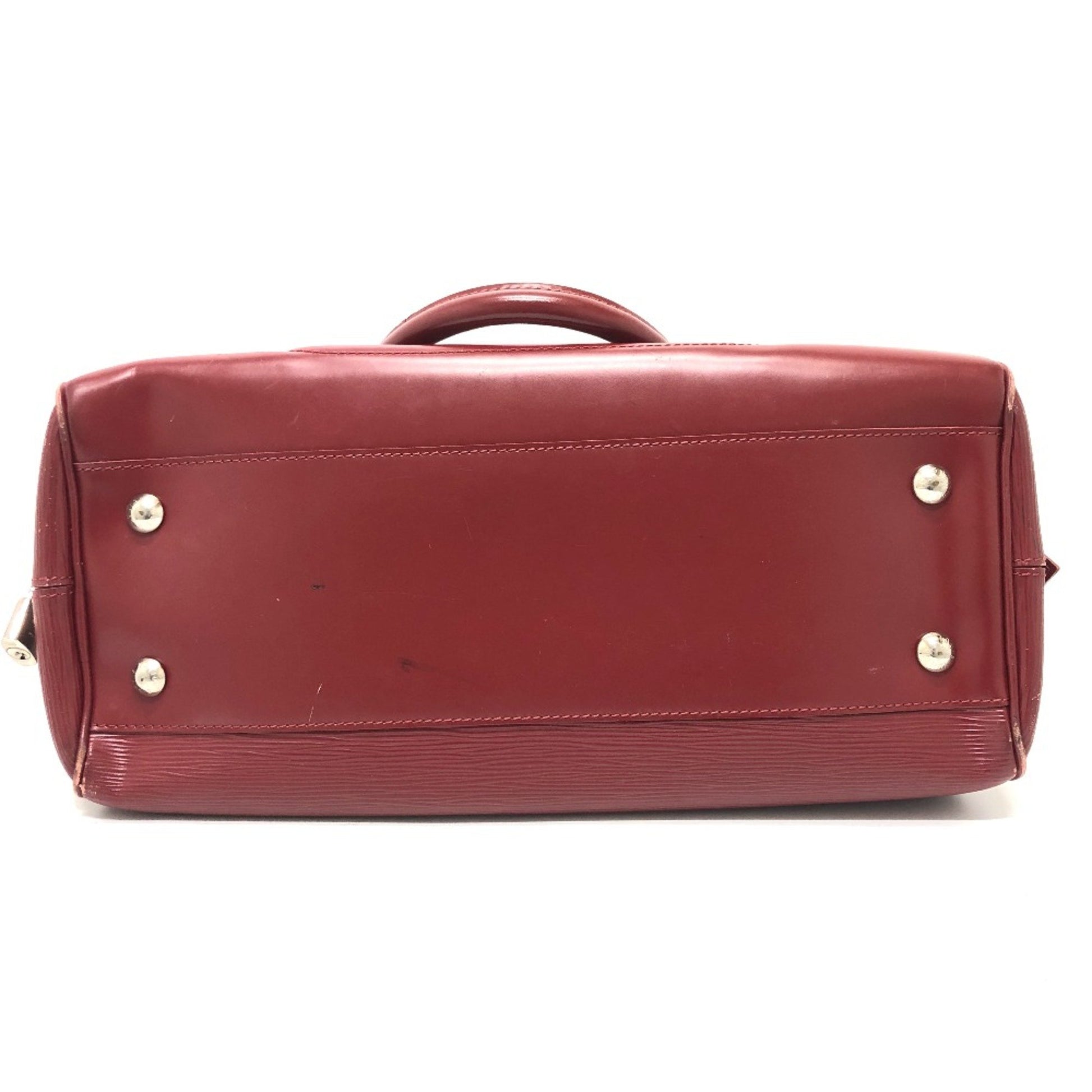 Louis Vuitton Montaigne, Red, Leather, handbag