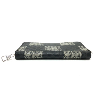 Louis Vuitton Zippy wallet, Black, Canvas, wallet
