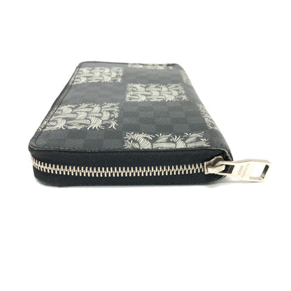 Louis Vuitton Zippy wallet, Black, Canvas, wallet
