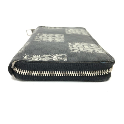 Louis Vuitton Zippy wallet, Black, Canvas, wallet