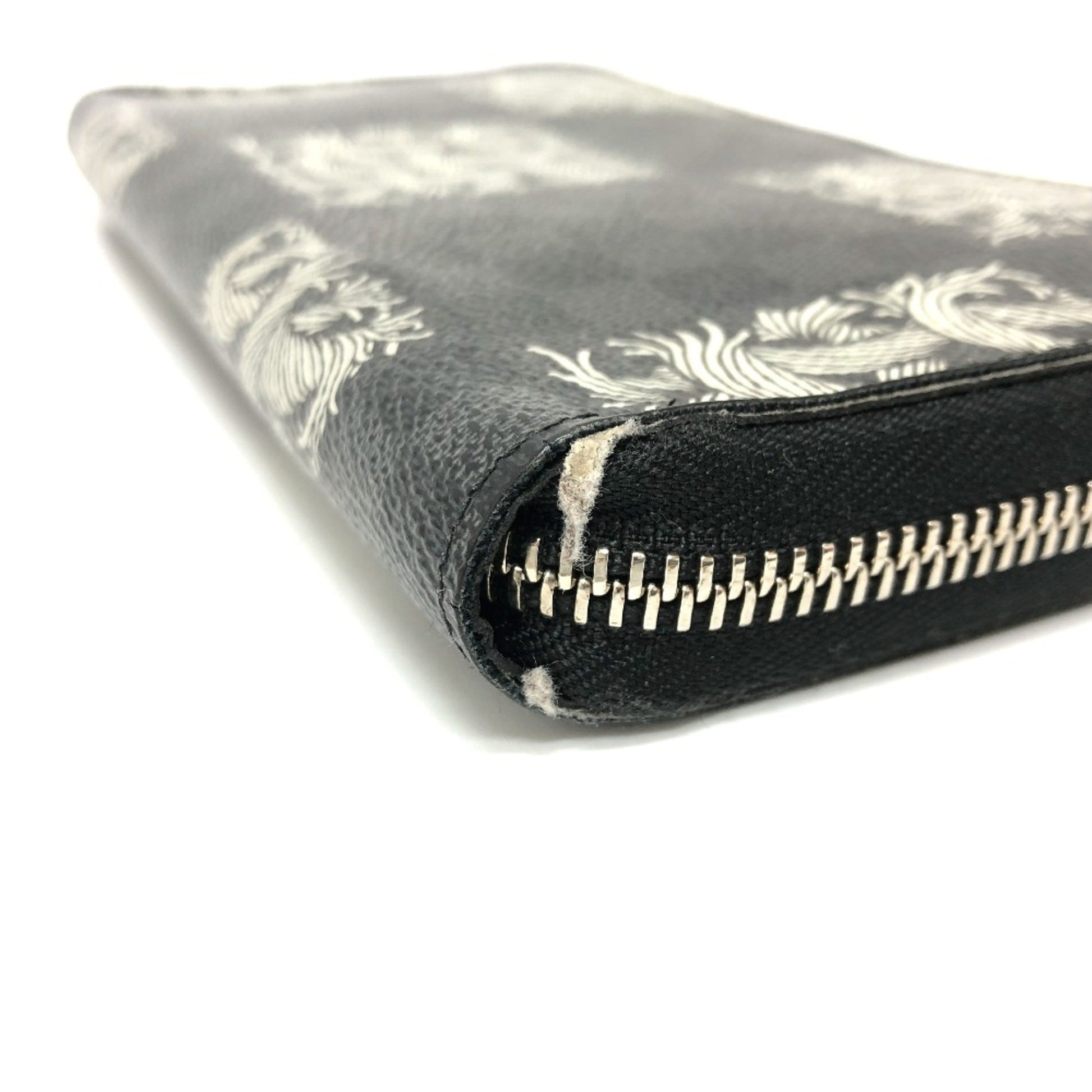 Louis Vuitton Zippy wallet, Black, Canvas, wallet