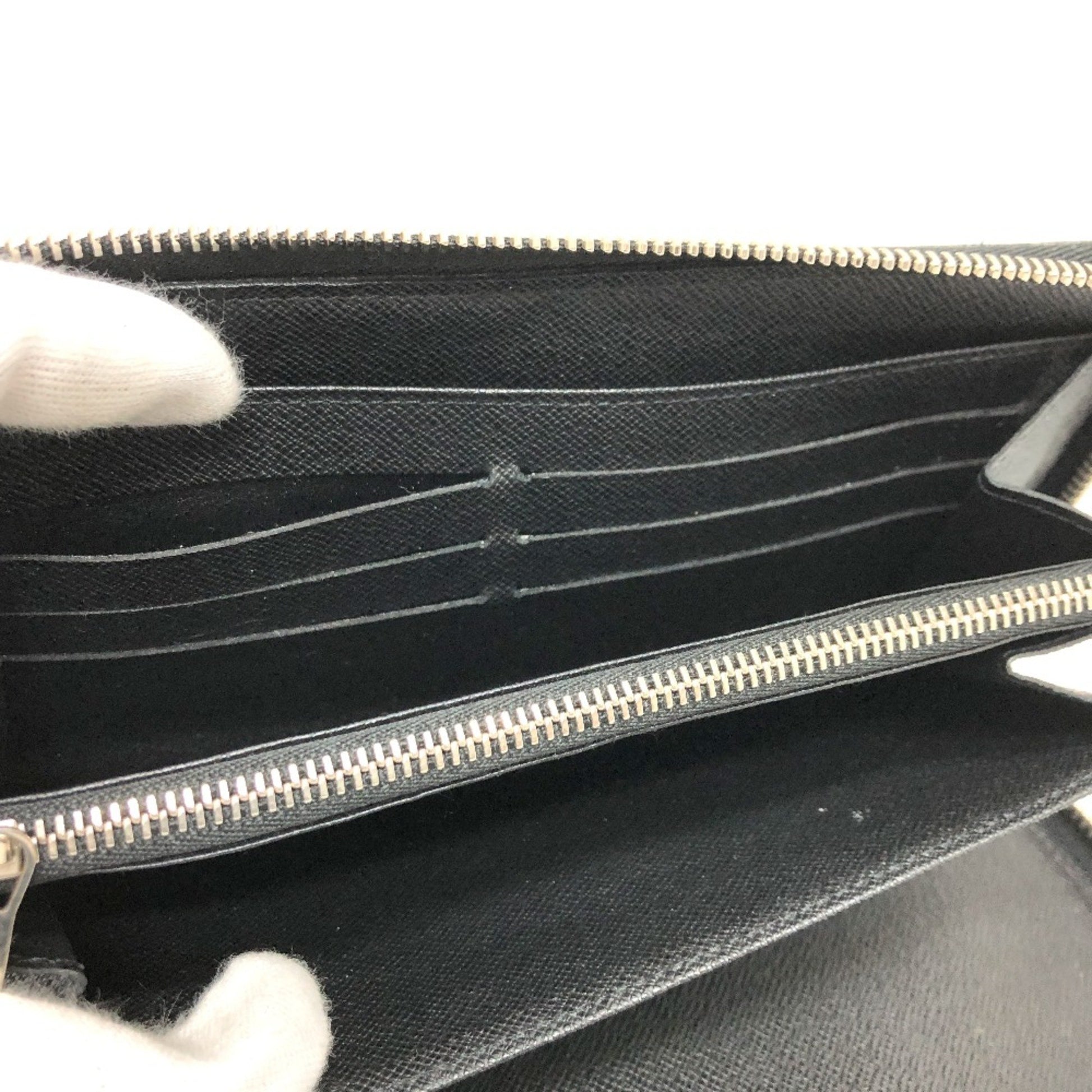 Louis Vuitton Zippy wallet, Black, Canvas, wallet