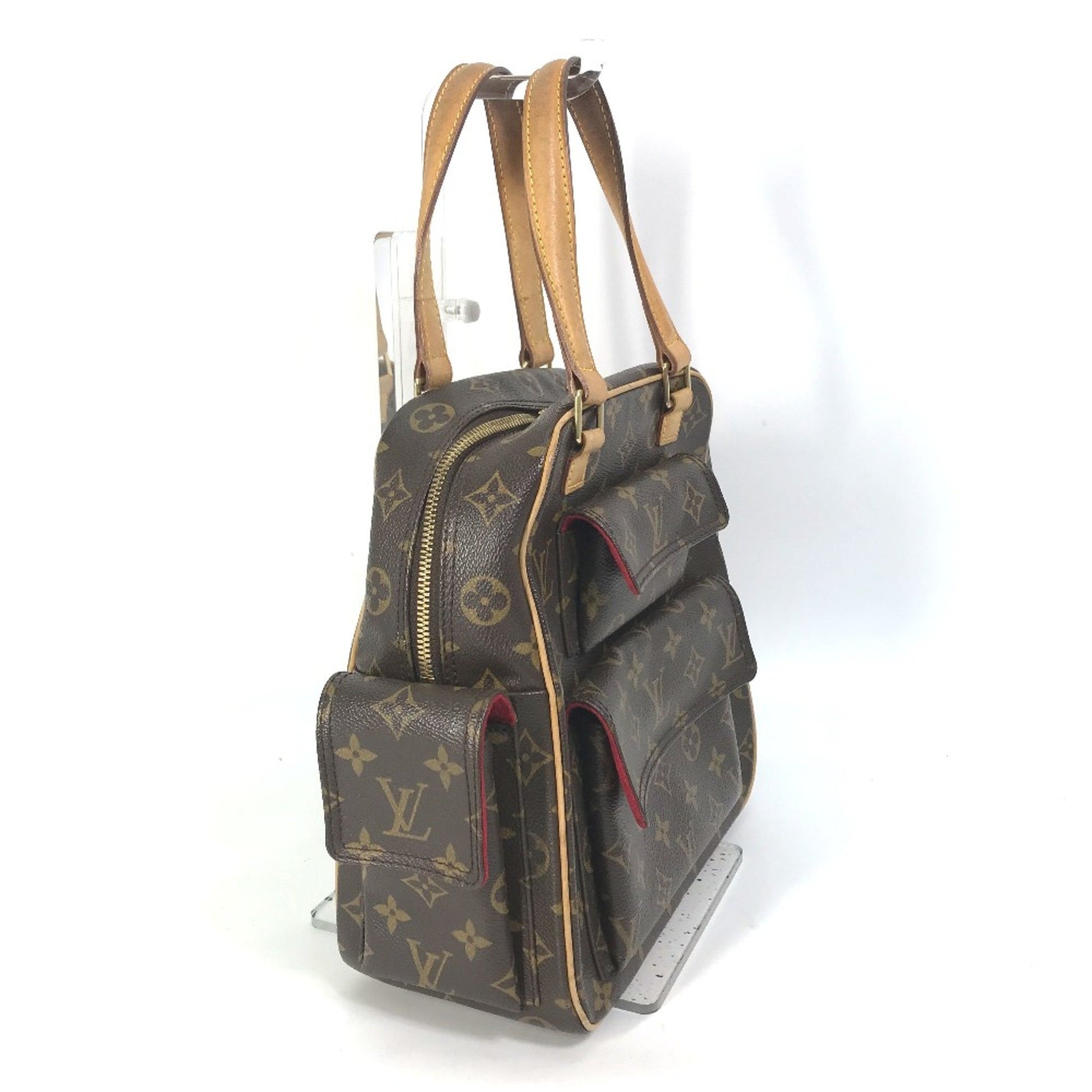 Louis Vuitton Excentri cité, Brown, Canvas, handbag