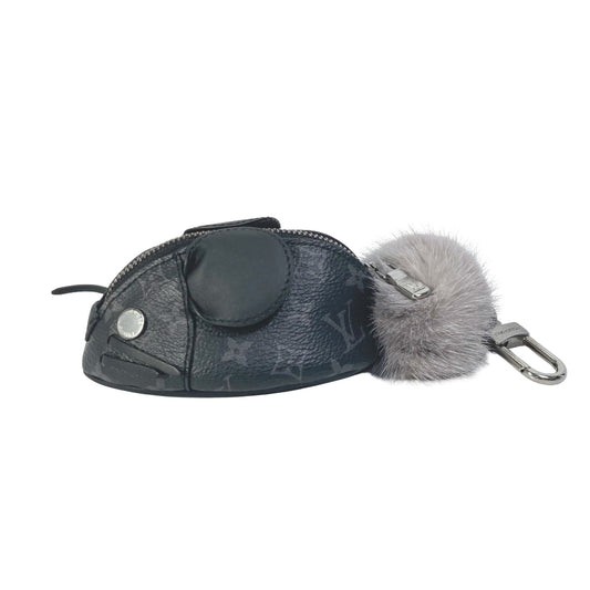 Louis Vuitton Chinchilla, Black, Canvas, bag