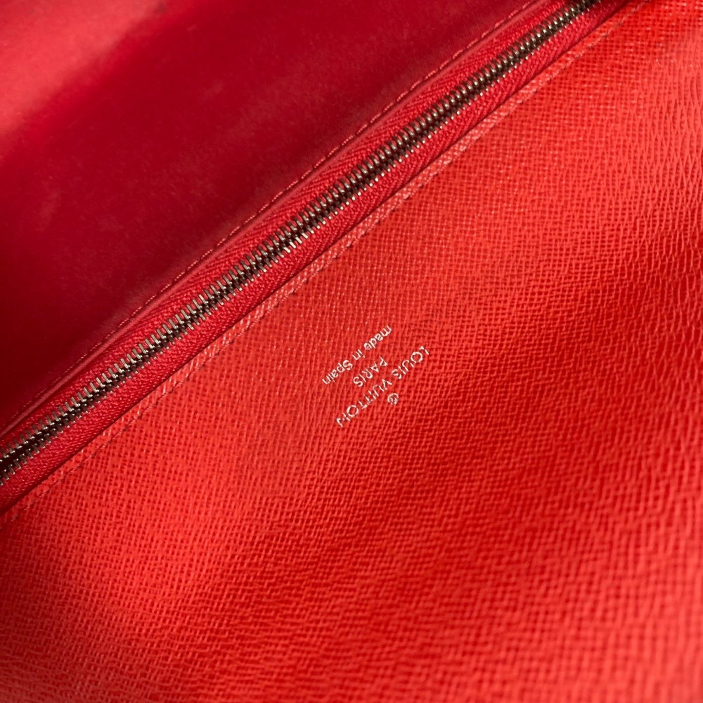 Louis Vuitton Cléry, Red, Leather, shoulder