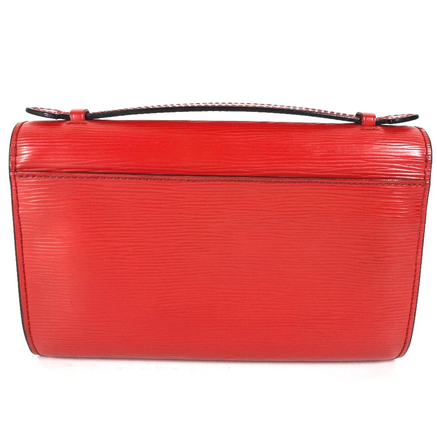 Louis Vuitton Cléry, Red, Leather, shoulder