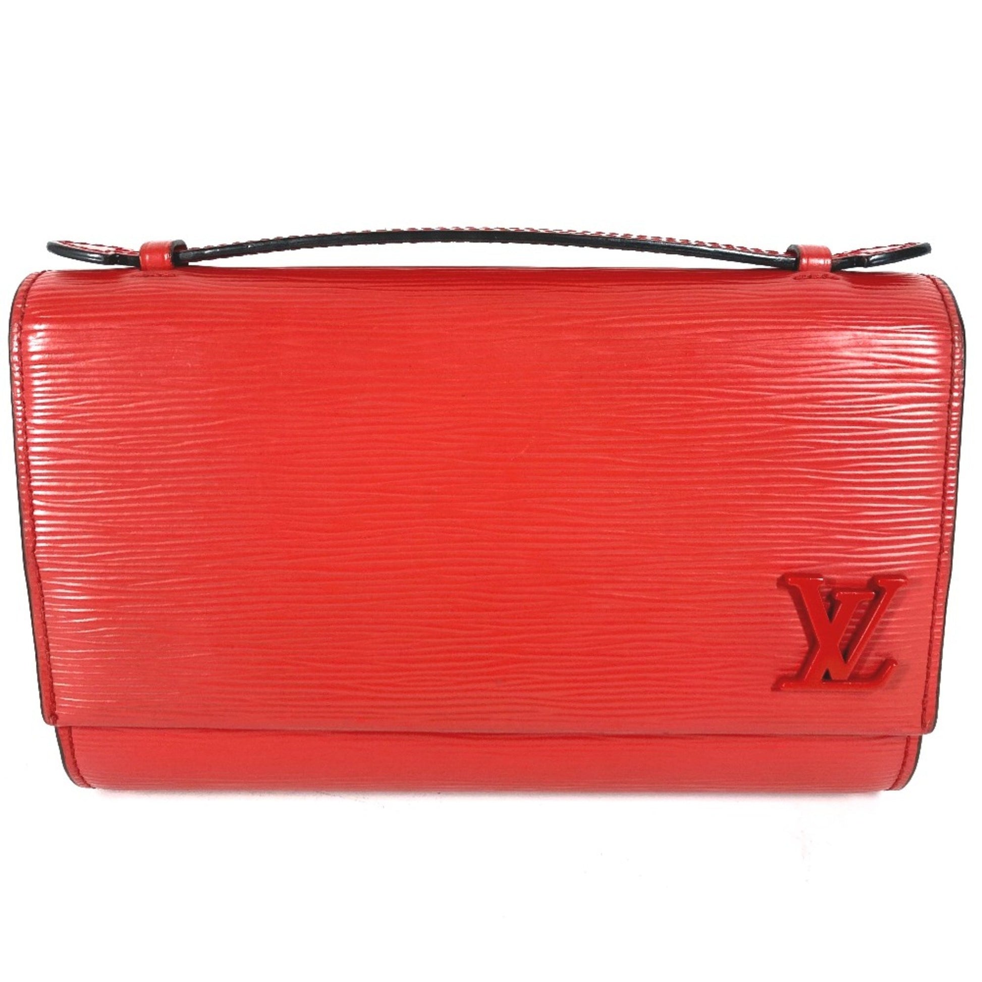 Louis Vuitton Cléry, Red, Leather, shoulder