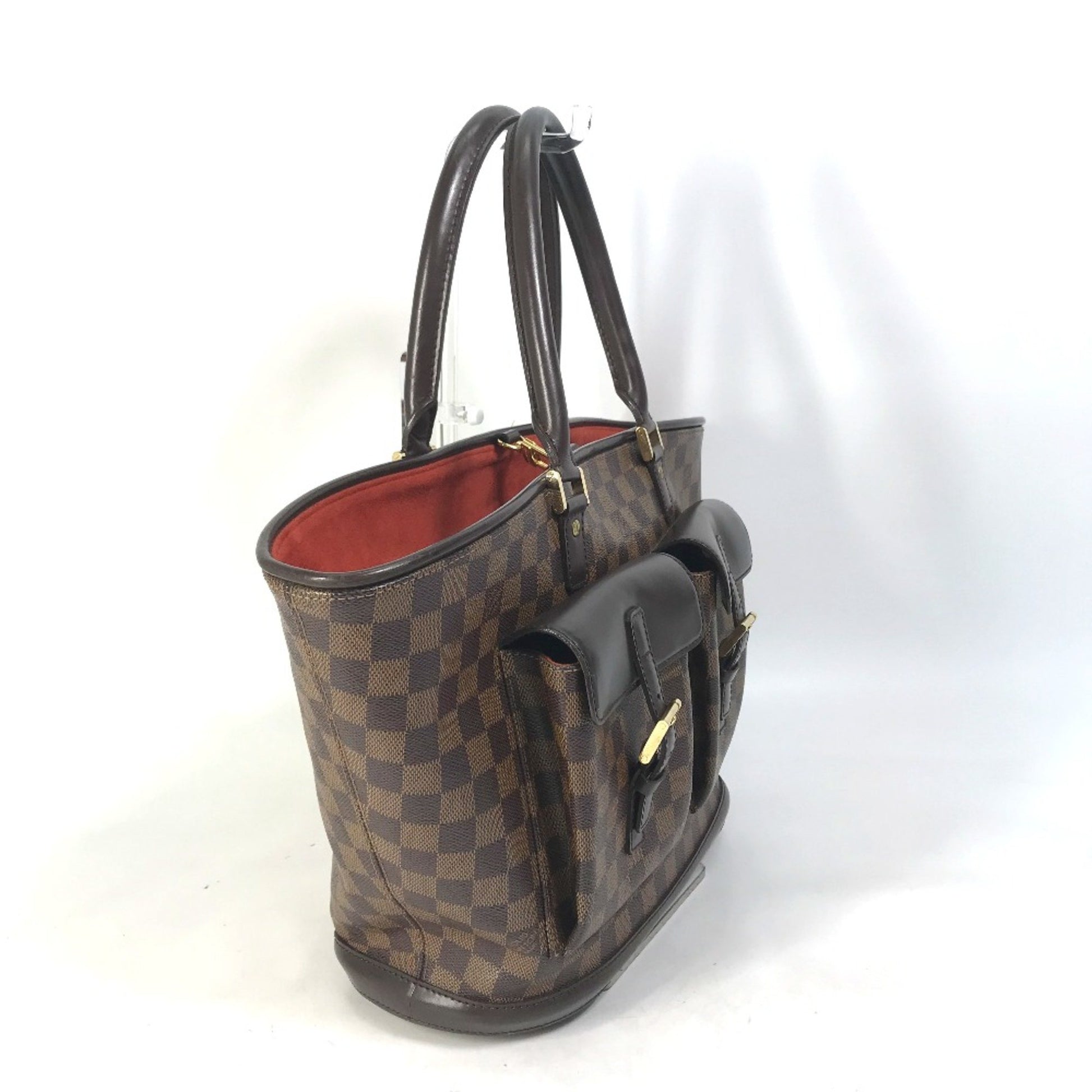 Louis Vuitton Manosque, Brown, Canvas, tote