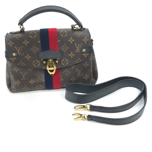 Louis Vuitton Georges, Brown, Canvas, handbag