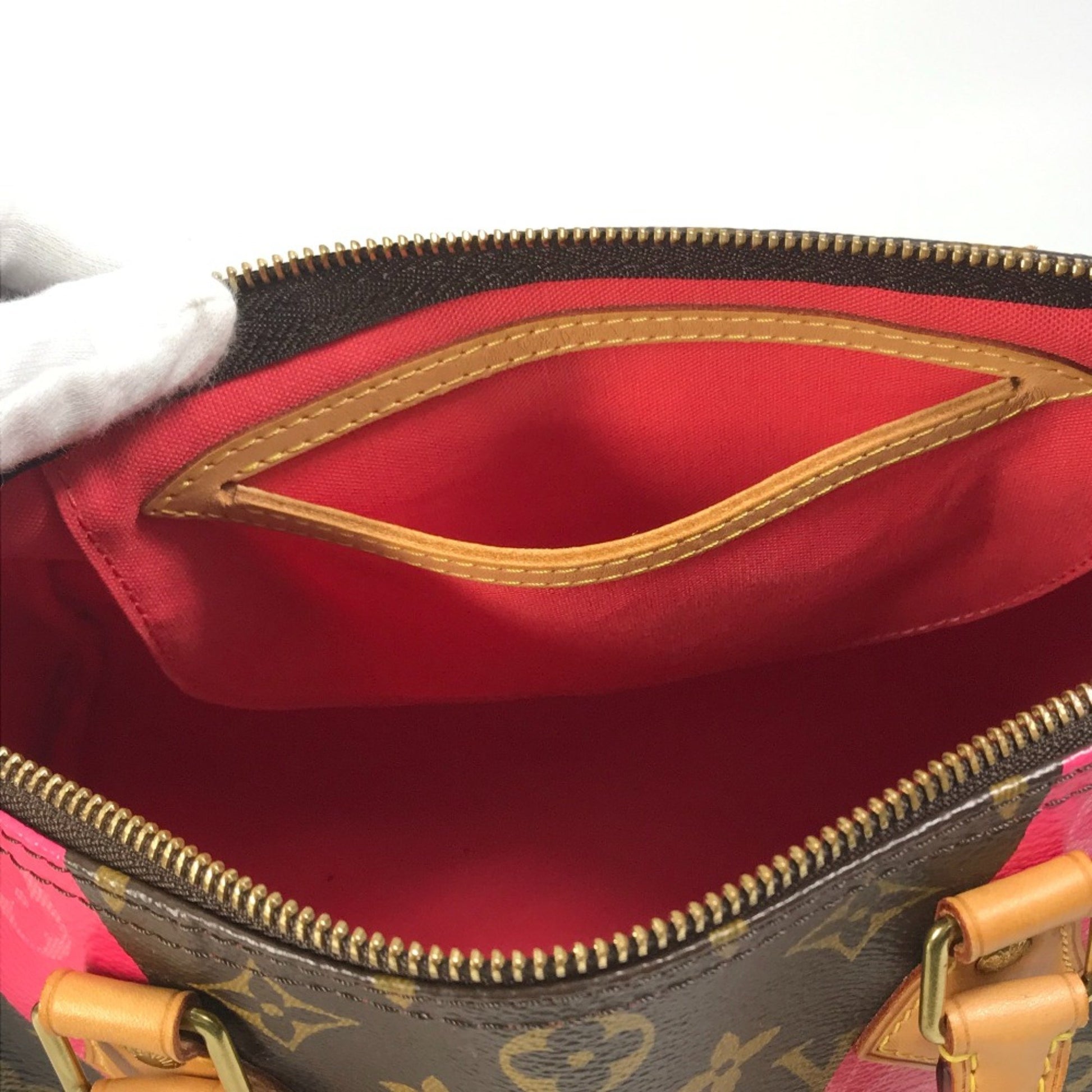 Louis Vuitton Speedy 30, Brown, Canvas, travel