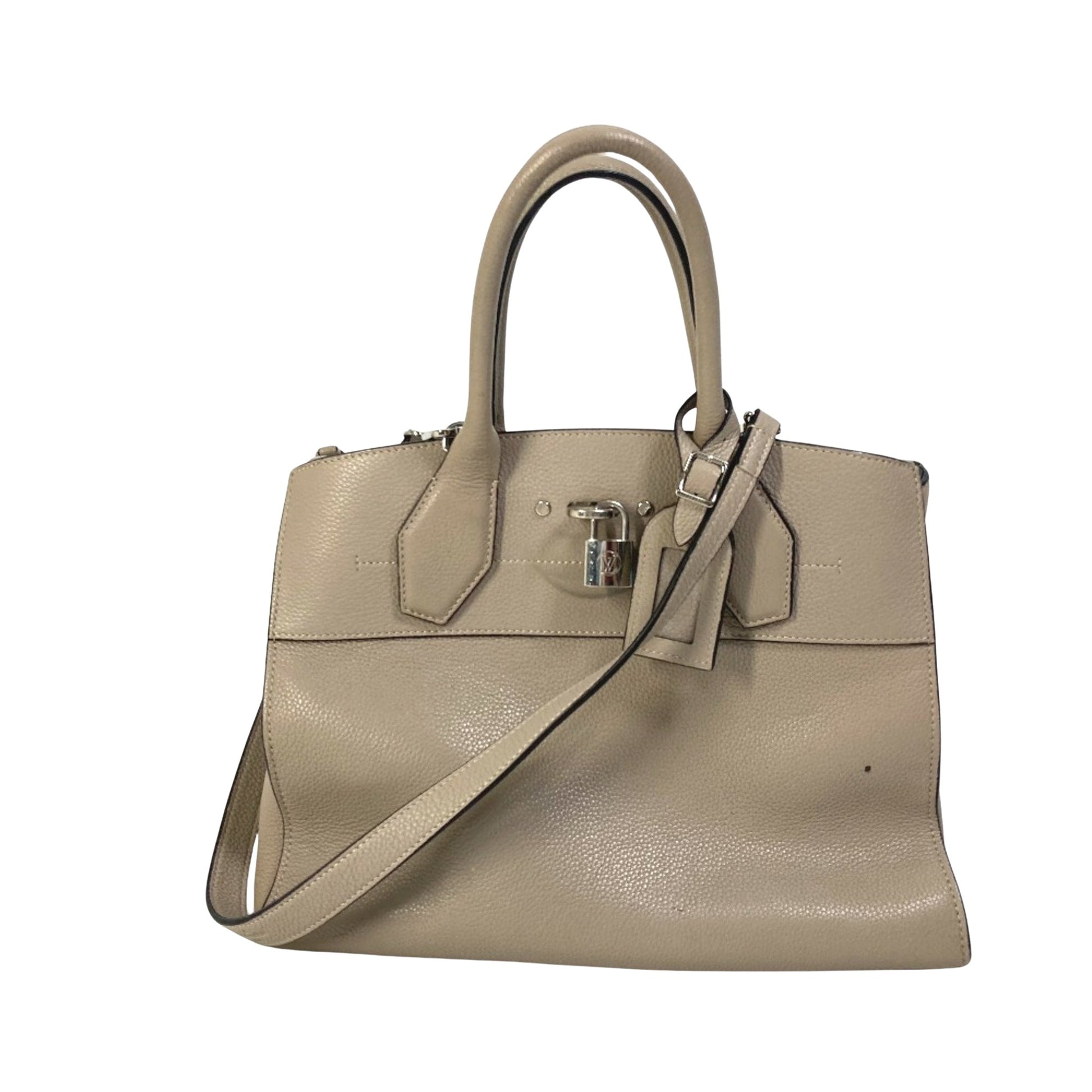 Louis Vuitton, Grey, Leather, handbag