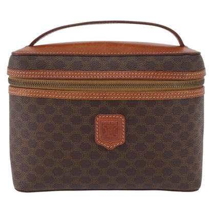 Celine Macadam Vanity Canvas, Brown, Canvas, Clutch